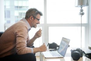 Photographer on Video Conference Call